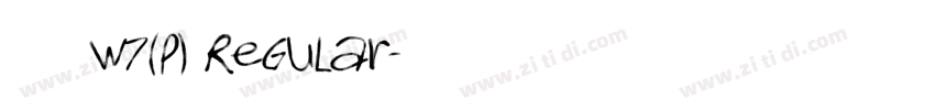 華康硬黑體W7(P) Regular字体转换